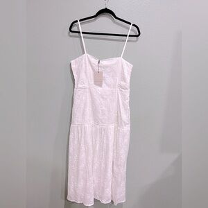 Adelyn Rae Patricia Embroidered Drop Waist Maxi Dress